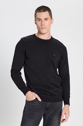 پلیور مشکی مردانه ساده Wrangler - کد 157671613