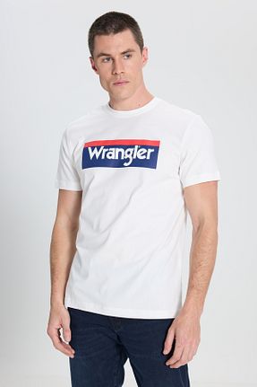 تیشرت سفید مردانه رگولار Wrangler - کد 285832290