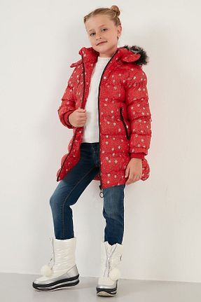 کاپشن قرمز بچه گانه رگولار Lela - کد 343165625