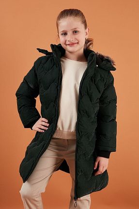 کاپشن خاکی بچه گانه رگولار Lela - کد 729641377