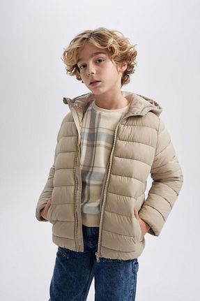 کاپشن بژ بچه گانه رگولار Defacto - کد 838733530