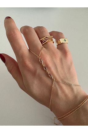 شاهمران جواهر طلائی زنانه روکش طلا ringbox - کد 679376035