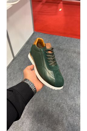 کفش کژوال خاکی مردانه چرم خالص PESTEGROSHOES - کد 858599617