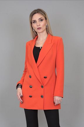 کت نارنجی زنانه Blazer ÖNDER ÖZSOY - کد 717678280