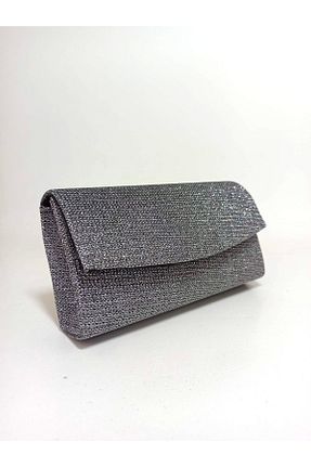 کیف مجلسی طوسی زنانه چرم مصنوعی dizaynbag - کد 749180524