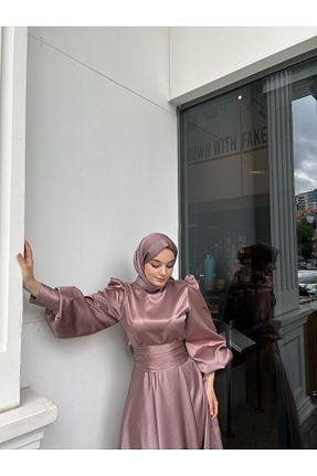 لباس حجاب صورتی زنانه رگولار KADEL - کد 377787148