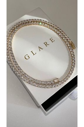 گردنبند استیل ( فولاد ) طلائی زنانه استیل ضد زنگ GLARE JEWELRY - کد 858073912