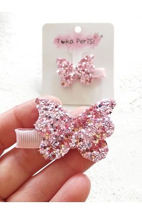 گیره سر صورتی بچه گانه پلی استر Toka Perisi - کد 674651107