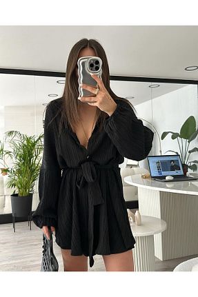 سرهمی مشکی زنانه آستین بادکنکی Bak