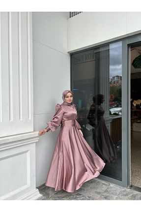 لباس حجاب صورتی زنانه رگولار KADEL - کد 377787148