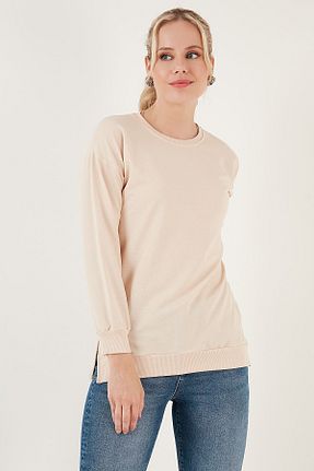 سوئیشرت بژ زنانه ساده Lela - کد 136658205