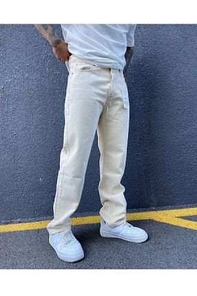 شلوار بژ مردانه پارچه Denim Shorty - کد 706502642
