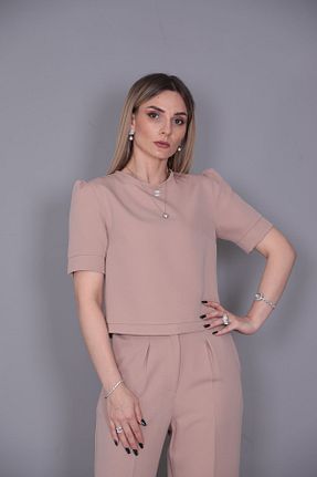 بلوز طوسی زنانه ساده ÖNDER ÖZSOY - کد 731922659