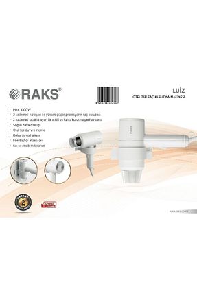سشوار سفید 2 Kademeli Raks - کد 692290767