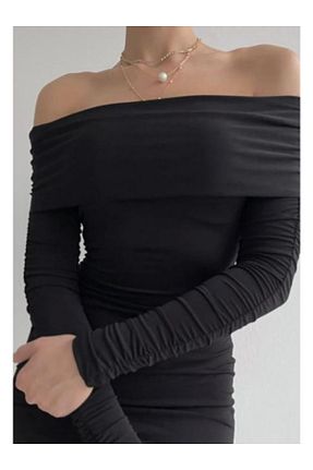 لباس مشکی زنانه بافتنی BaNuR Desing - کد 781356425