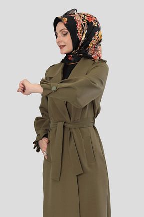 ترنچکت خاکی زنانه مخلوط پلی استر ÖNDER ÖZSOY - کد 731876109