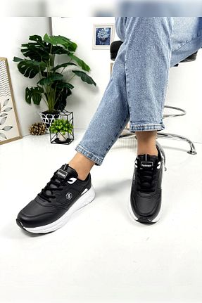 کفش اسنیکر مشکی زنانه بند دار Nstil - کد 859369107