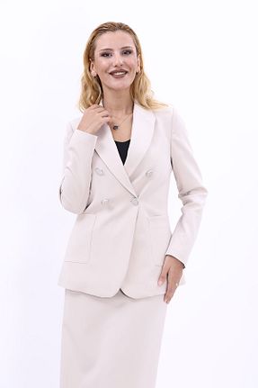 کت بژ زنانه Comfort ÖNDER ÖZSOY - کد 859221003