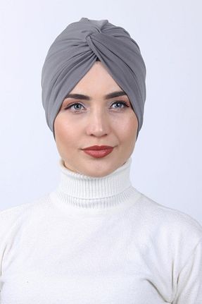 روسری طوسی پنبه ای Moda Asse - کد 859230527