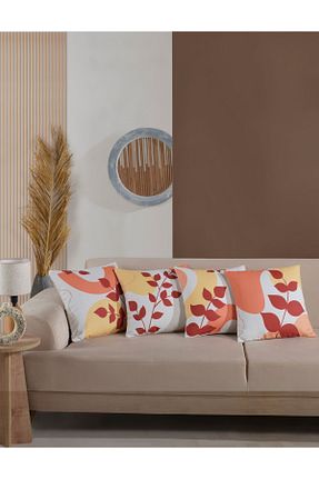 کوسن و روکش کوسن نارنجی لانه زنبوری میکرو Medaillon Home - کد 859224404