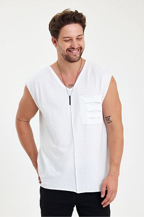تیشرت سفید مردانه Relaxed rammers - کد 859388232