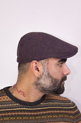 کلاه زرشکی مردانه پلی استر Bay Şapkacı - کد 796172866