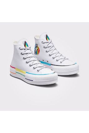 کفش اسنیکر نباتی زنانه بند دار Converse - کد 766904551