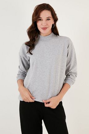 سوئیشرت طوسی زنانه ساده Lela - کد 771707610