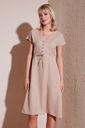 لباس بژ زنانه بافتنی Lela - کد 833113304