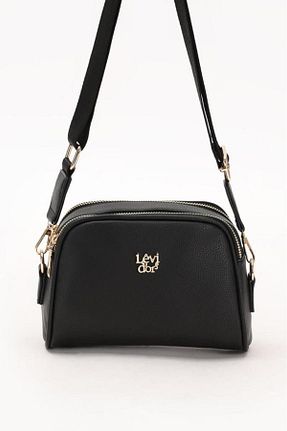 کیف دوشی مشکی زنانه چرم مصنوعی Levidor - کد 821353277