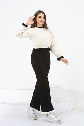 ست بالاتنه و پائین تنه بژ زنانه تریکو MODESBUTİK - کد 859147276