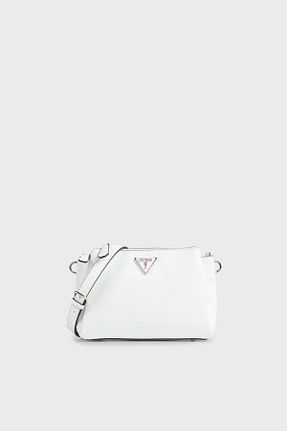 کیف دوشی سفید زنانه چرم مصنوعی Guess - کد 856170431