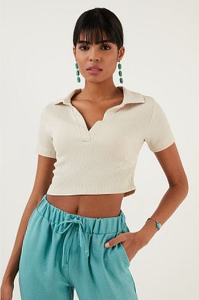 بلوز طوسی زنانه ساده Lela - کد 471082172