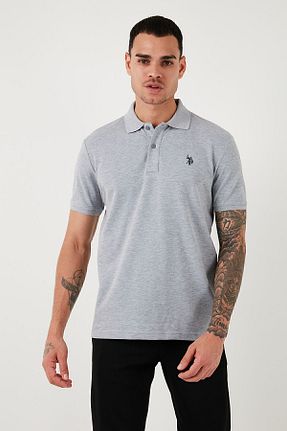 پولوشرت طوسی مردانه %100 پنبه U.S. Polo Assn. - کد 836327824