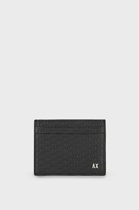 جا کارتی مشکی مردانه چرم مصنوعی Armani Exchange - کد 821176011