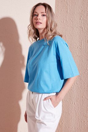 تیشرت بژ زنانه رگولار Lela - کد 475691777