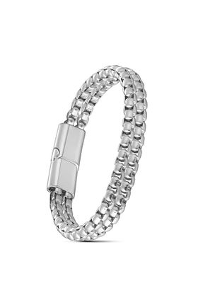 دستبند استیل (فولاد) زنانه استیل ضد زنگ CC - کد 843105542