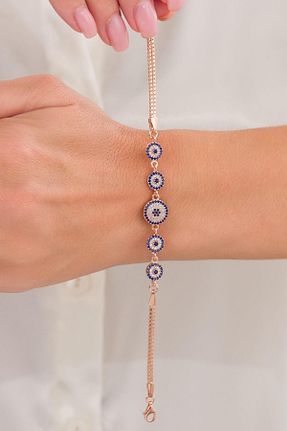 دستبند نقره صورتی زنانه 925 عیار Tmt Silver - کد 859389474