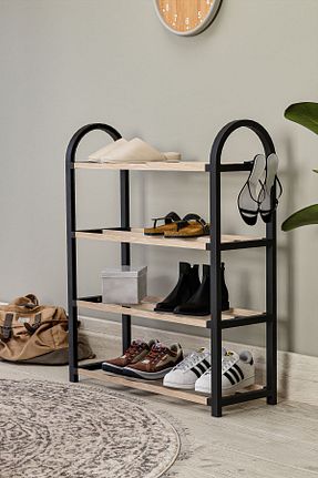 جا کفشی مشکی چوب Çavdar Group - کد 859283214