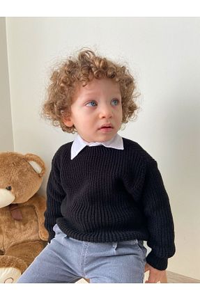 پلیور مشکی بچه گانه ساده Babily - کد 852895365