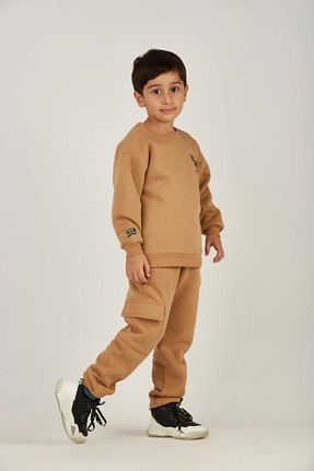 سوئیشرت بژ بچه گانه چاپی Serbend - کد 857880632