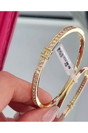 دستبند استیل (فولاد) طلائی زنانه استیل (فولاد) Vanessa Jewelry - کد 796746623