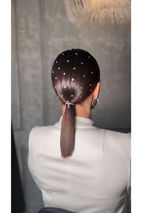 سایر اکسسوری مو سفید زنانه سنگ کریستال ruby face - کد 412401973