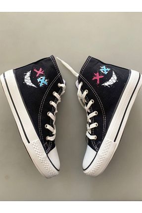 کفش اسنیکر مشکی بچه گانه بند دار STARYOU STORE - کد 849629282