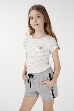 شلوارک و برمودا طوسی بچه گانه رگولار BRZ KIDS - کد 262259146