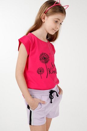 شلوارک و برمودا بنفش بچه گانه رگولار BRZ KIDS - کد 262503075