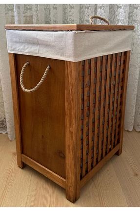 سبد لباس قهوه ای چوب ADA Ahşap oyma ve çerçevecilik - کد 763099247