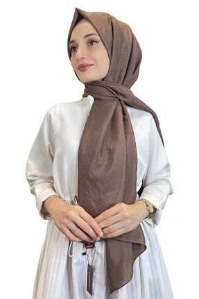 شال قهوه ای زنانه پلی استر Shecarf - کد 856365525