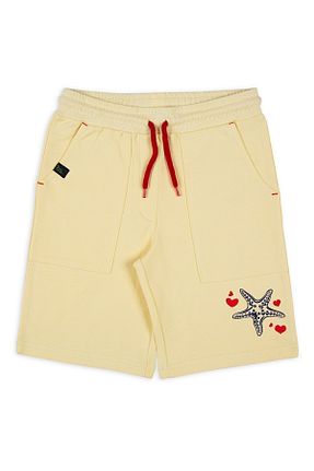 شلوارک و برمودا زرد بچه گانه رگولار BRZ KIDS - کد 262257076