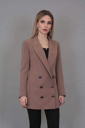 کت قهوه ای زنانه Blazer ÖNDER ÖZSOY - کد 717654797